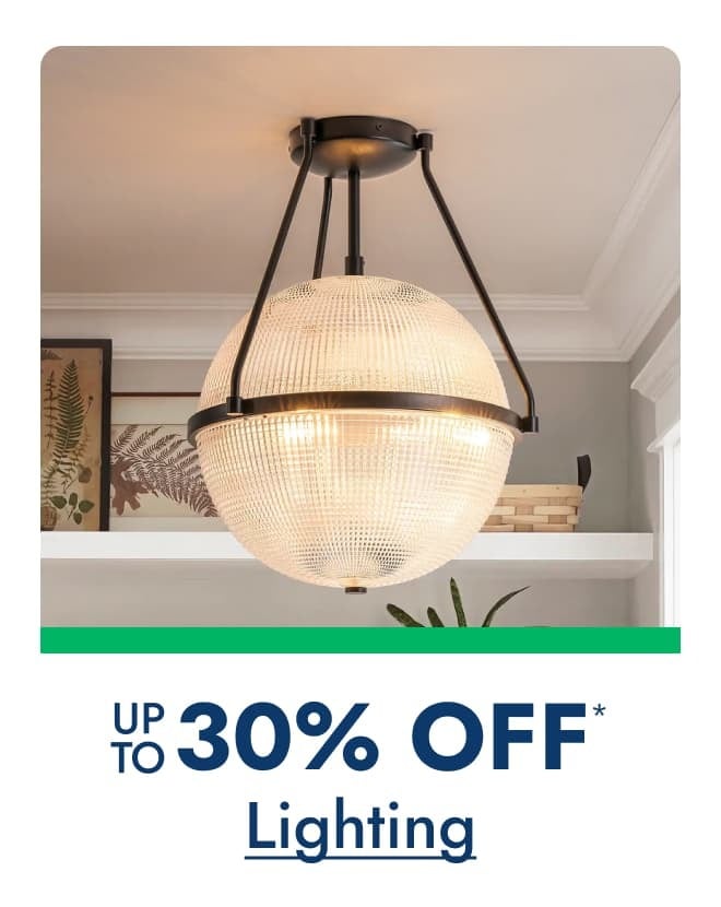 Lighting up to 30% off