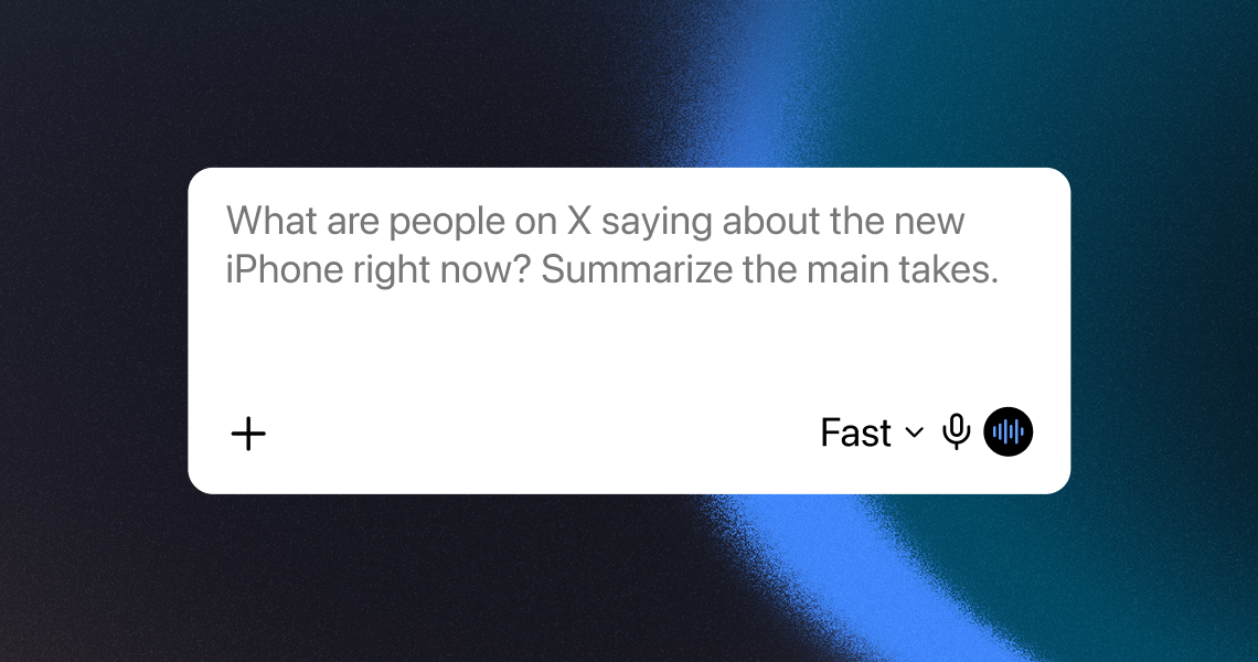 Grok prompt: What are people on X saying about the new iPhone right now? Summarize the main takes.