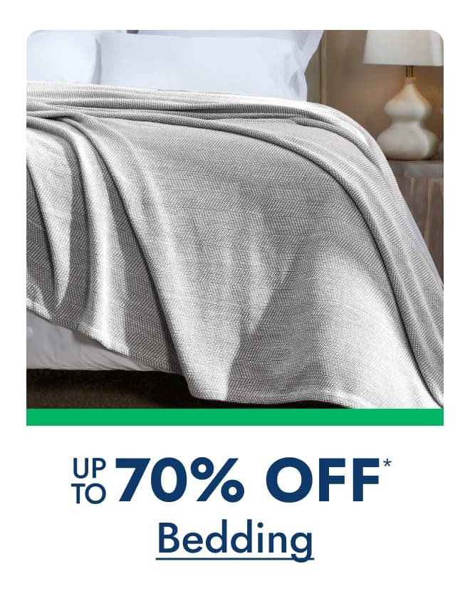 Bedding up to 70% off