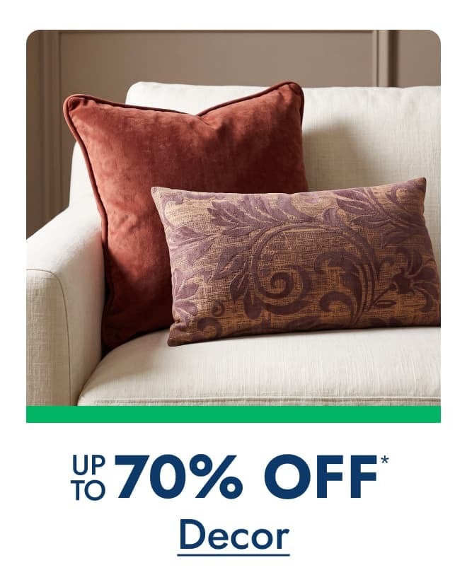 Decor up to 70% off