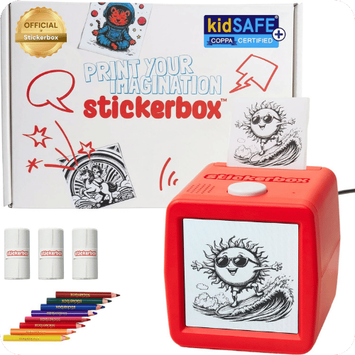 Stickerbox voice-powered sticker maker