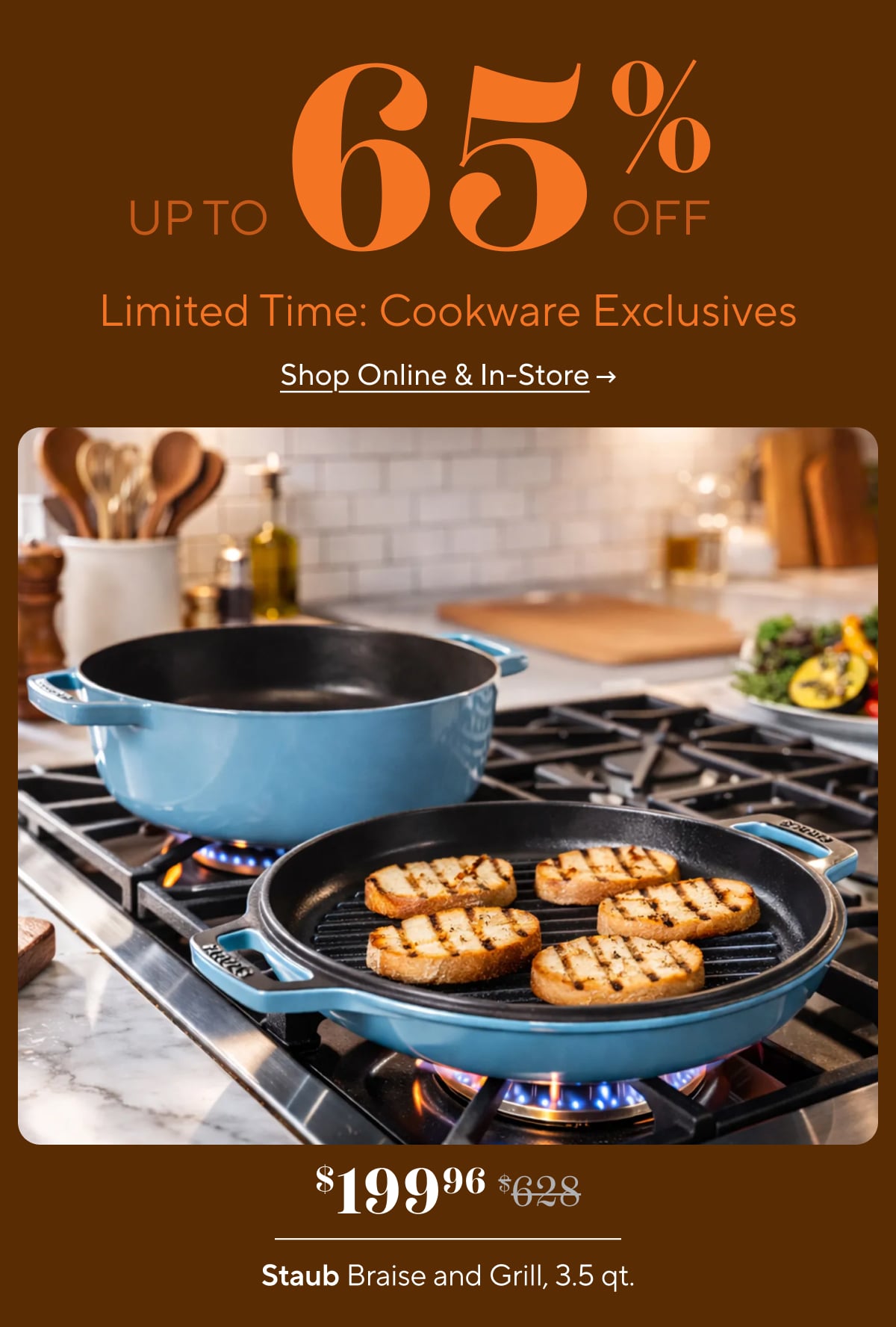 Sur la table cookware sale