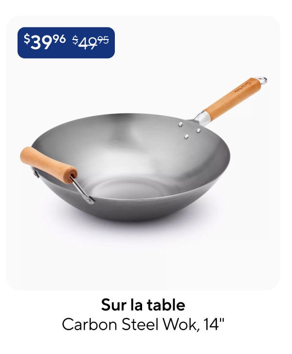 Sur la table Carbon Steel Wok, 14