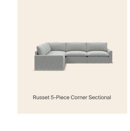 Russet 5-Piece Corner Sectional