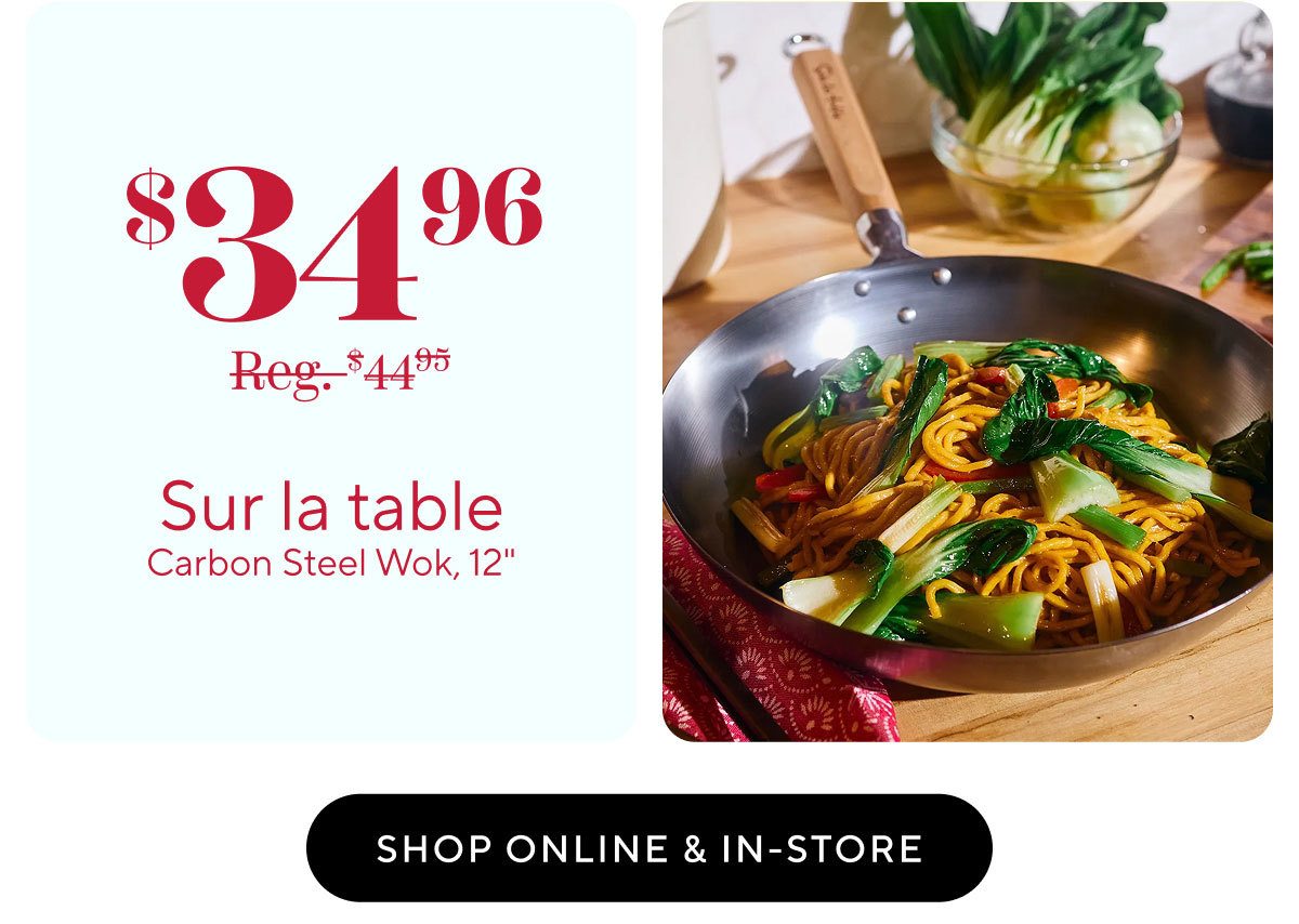 Sur la table Carbon Steel Wok, 12