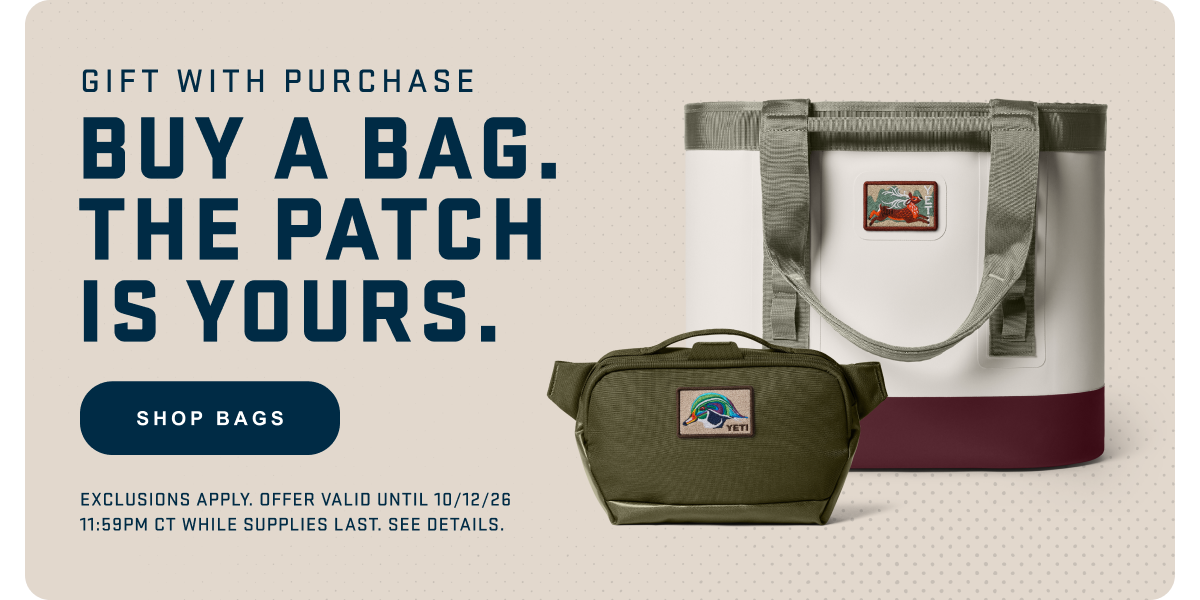 Buy A Bag. The Patch Is Yours.