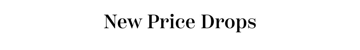 New Price Drops