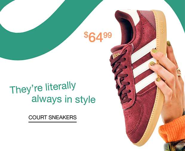 They're literally always in style. | Court Sneakers