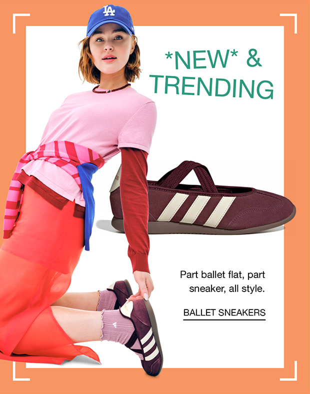 *New* & Trending | Part ballet flat, part sneaker, all style | Ballet Sneakers