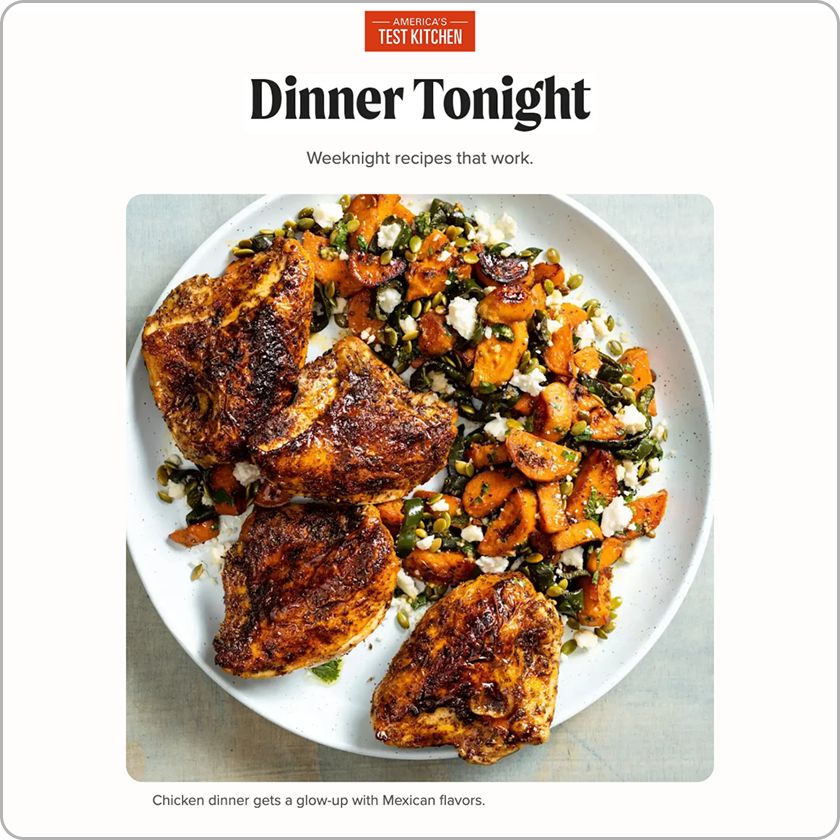 Dinner Tonight Newsletter