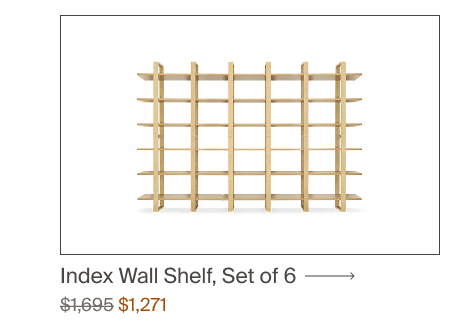 Index Wall Shelf, Set of 6