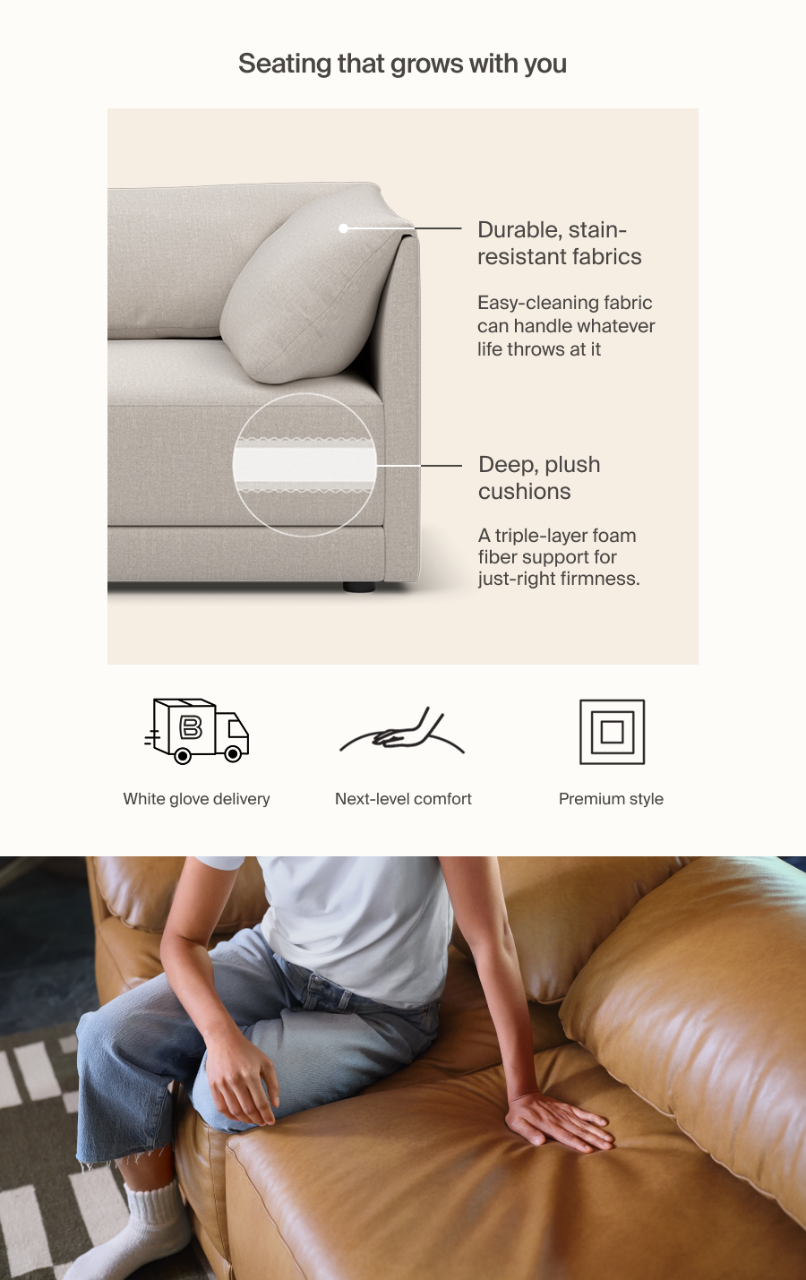Seating that grows with you