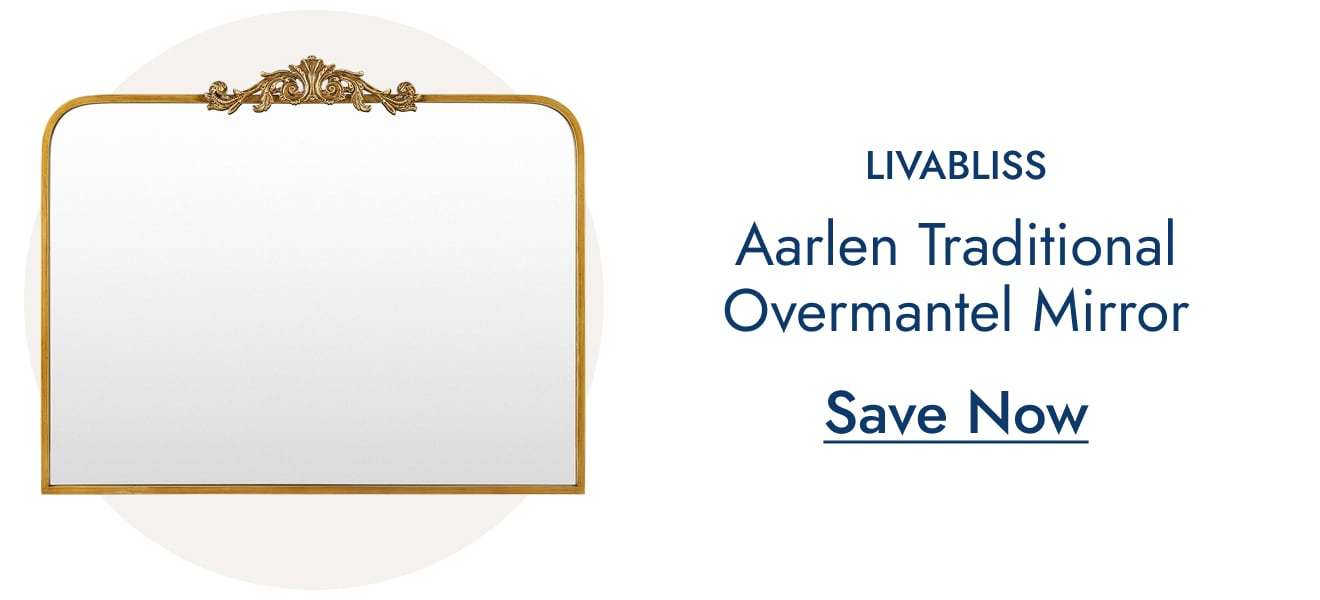 Livabliss Aarlen Traditional Overmantel Mirror
