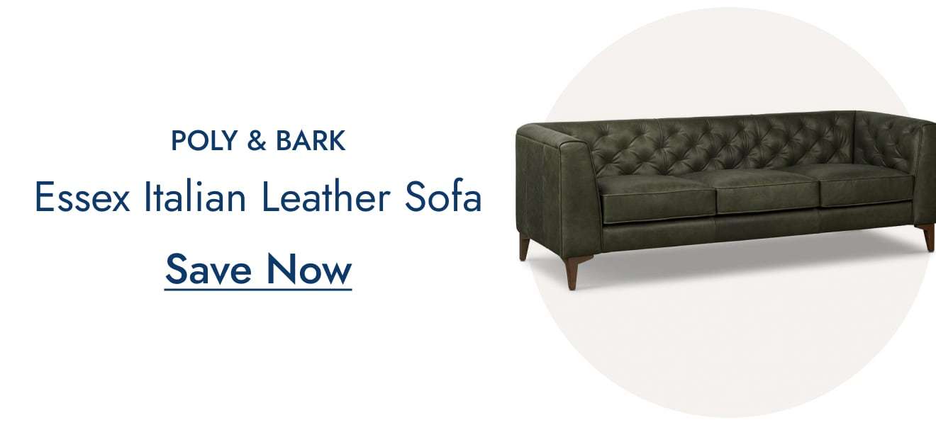 Poly & Bark Essex Leather Sofa