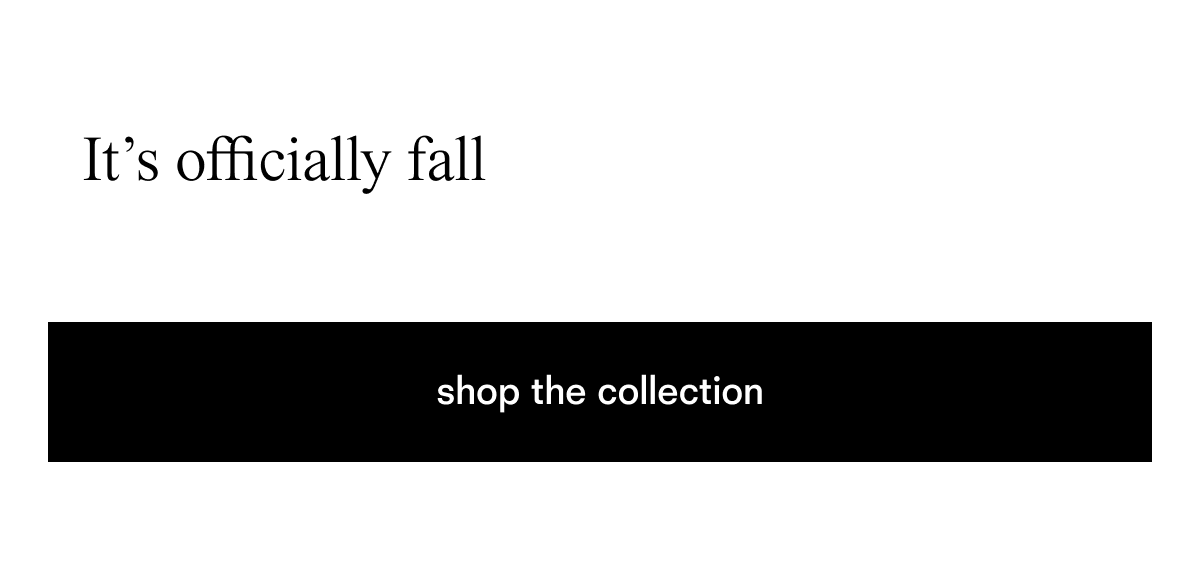 It's officially fall