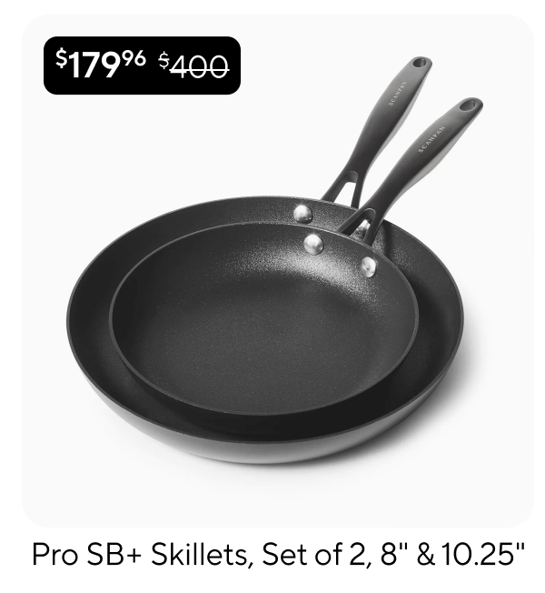 Scanpan Pro SB+ Skillets, Set of 2, 8