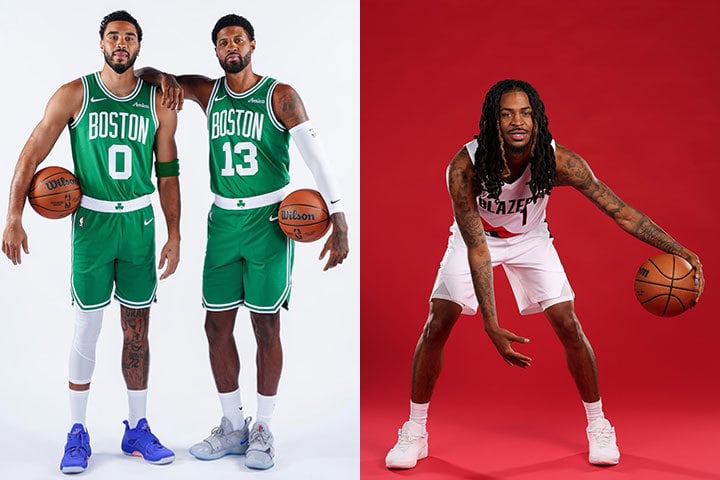 Jayson Tatum, Paul George, Ja Morant