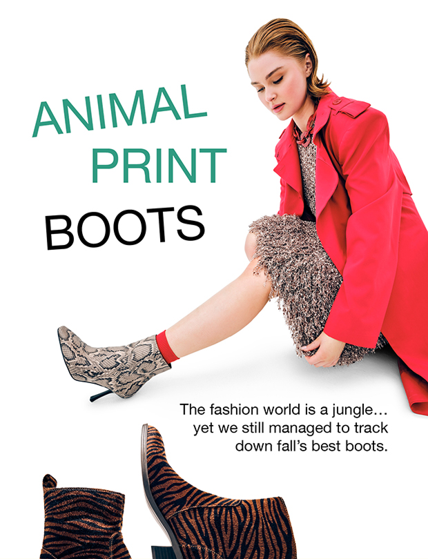 Animal Print Boots | The fashion world is a jungle...yet we still managed to track down fall's best boots.