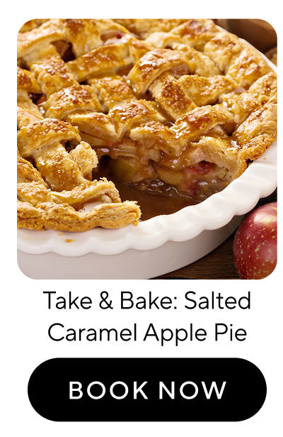  Take & Bake: Salted Caramel Lattice-Top Apple Pie + Pie Dish