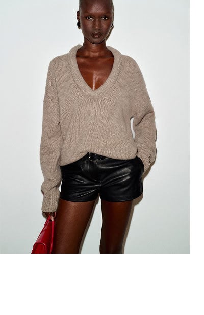 Jonie Cashmere Oversized Scoop Neck