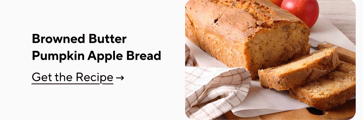 Browned Butter Pumpkin Apple Bread