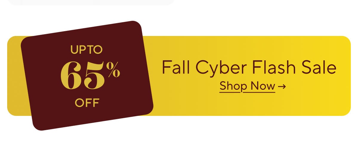 Fall Cyber Flash Sale