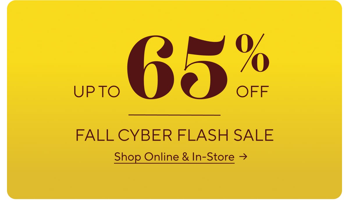 Fall Cyber Flash Sale