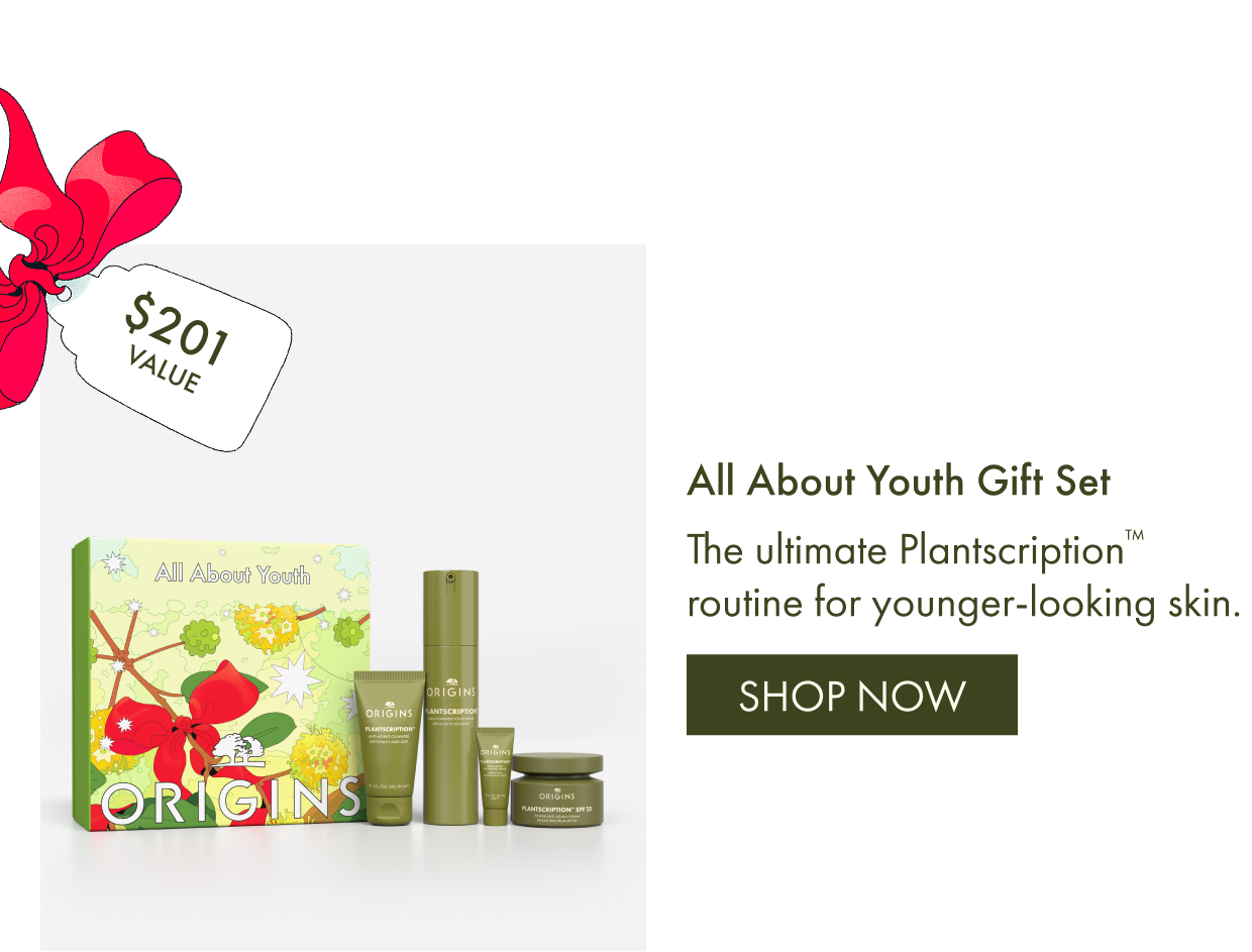 All About Youth Gift Set | The ultimate Plantscription™ routine for younger-looking skin. | SHOP NOW
