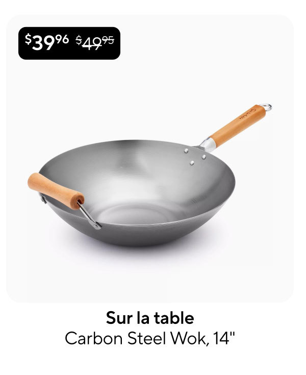 Sur la table Carbon Steel Wok, 14