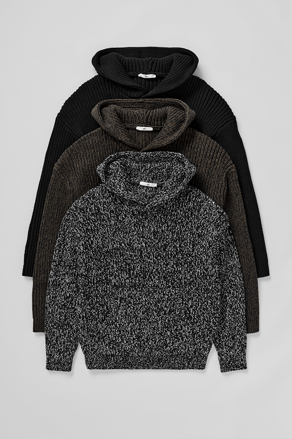 CHUNKY KNIT REWIND HOODIE