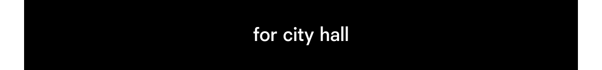 for city hall