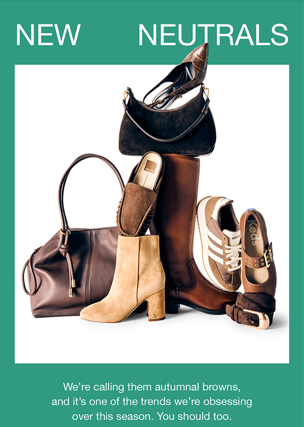 New Neutrals | We're calling them autumnal browns, and it's one of the trends we're obsessing over this season. You should too.
