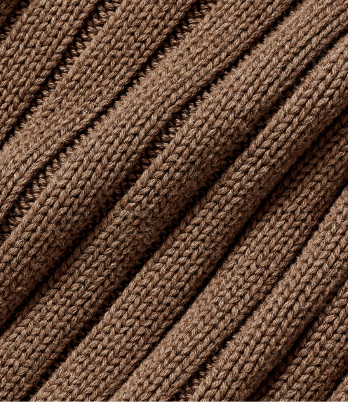 COTTON RIB PARALLEL SWEATER