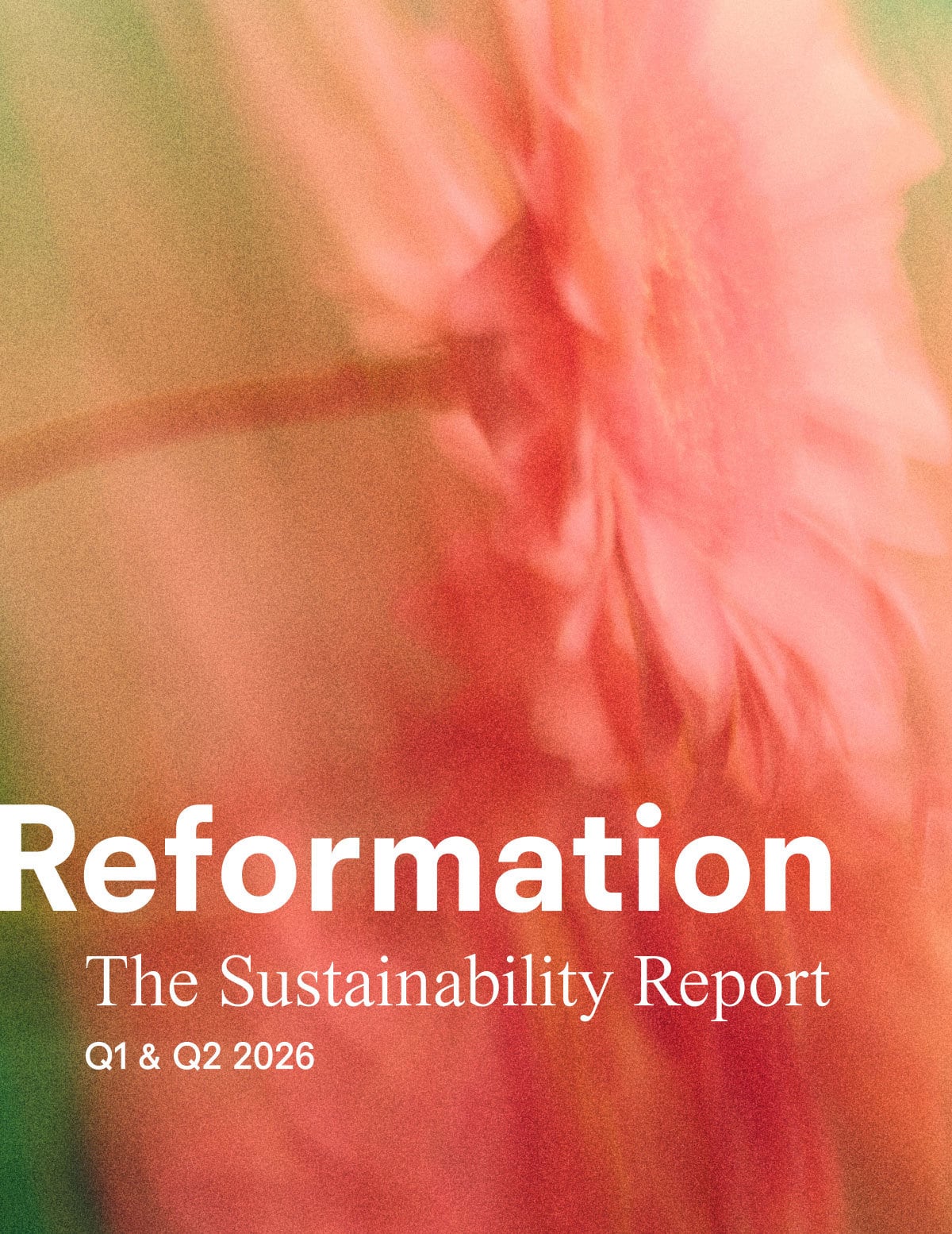 The Sustainability Report Q1 & Q2 2026