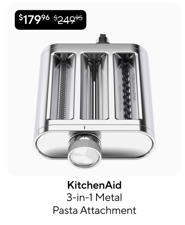 KitchenAid® 3-in-1 Metal Pasta Attachment