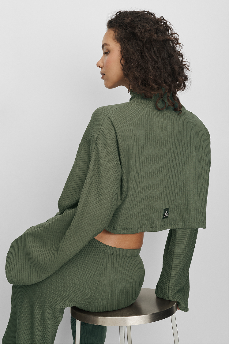 Ribbed Cropped Reset Long Sleeve