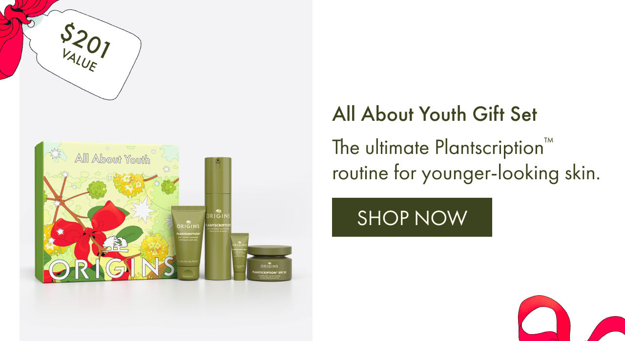 All About Youth Gift Set | $201 VALUE | The ultimate Plantscription™ routine for younger-looking skin. | SHOP NOW