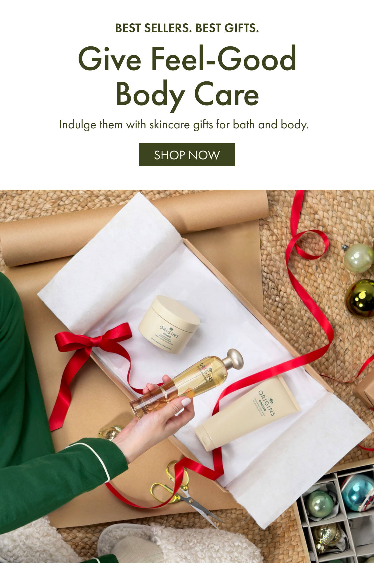 BEST SELLERS. BEST GIFTS. | Give Feel-Good Body Care | Indulge them with skincare gifts for bath and body. | SHOP NOW