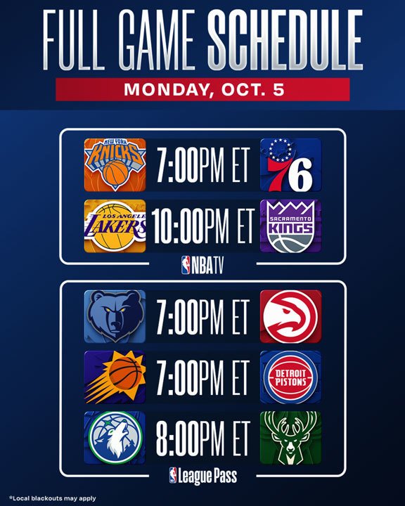 Tonight's Schedule