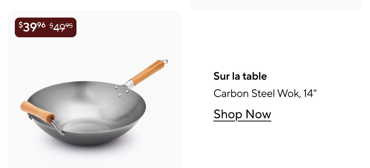 Sur la table Carbon Steel Wok, 14