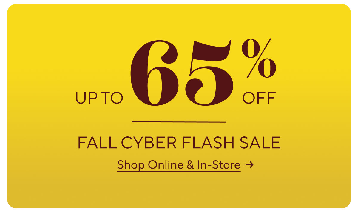 Fall Cyber Flash Sale