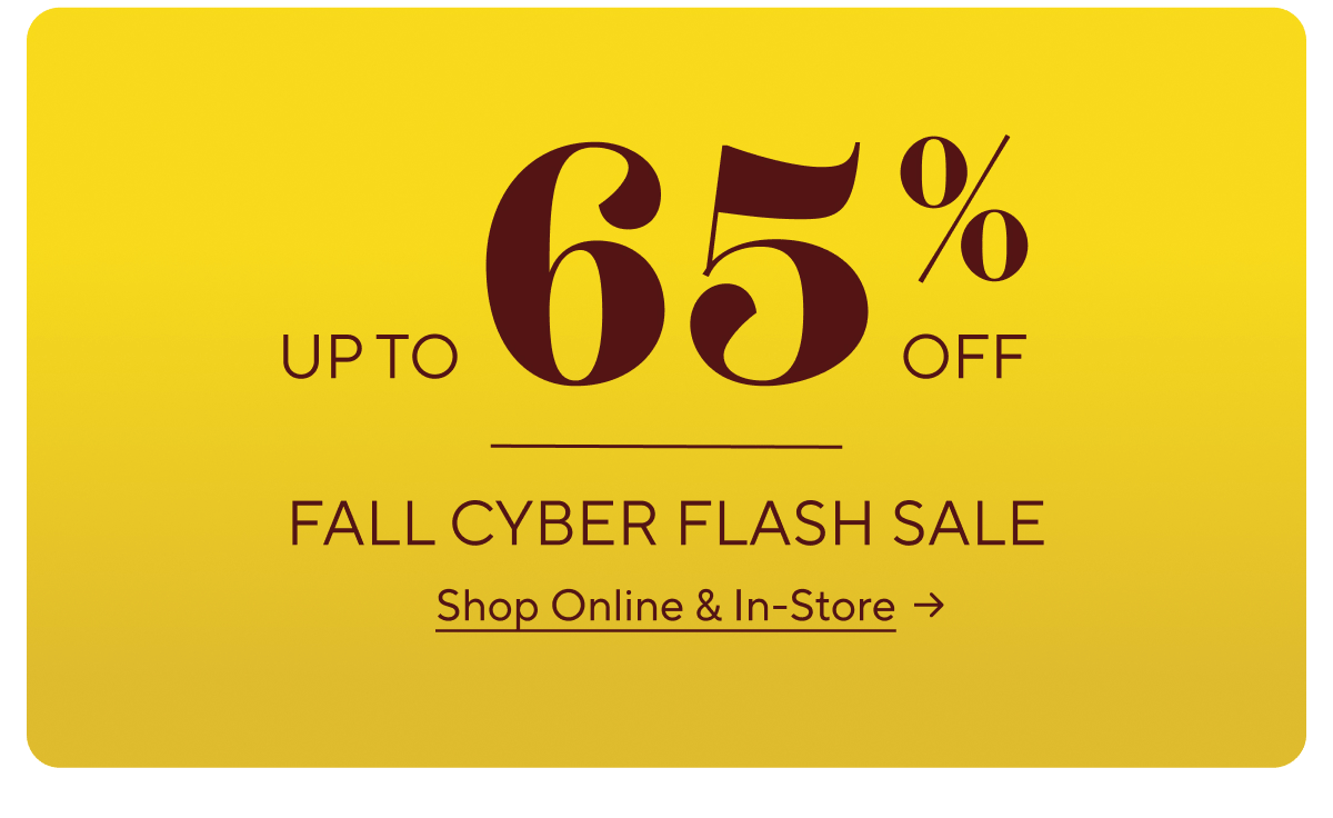 Fall Cyber Flash Sale