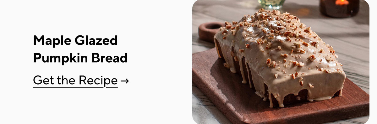 Maple Glazed Pumpkin Bread