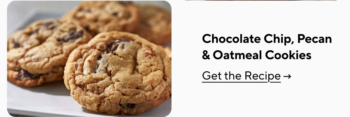 Chocolate Chip, Pecan And Oatmeal Cookies