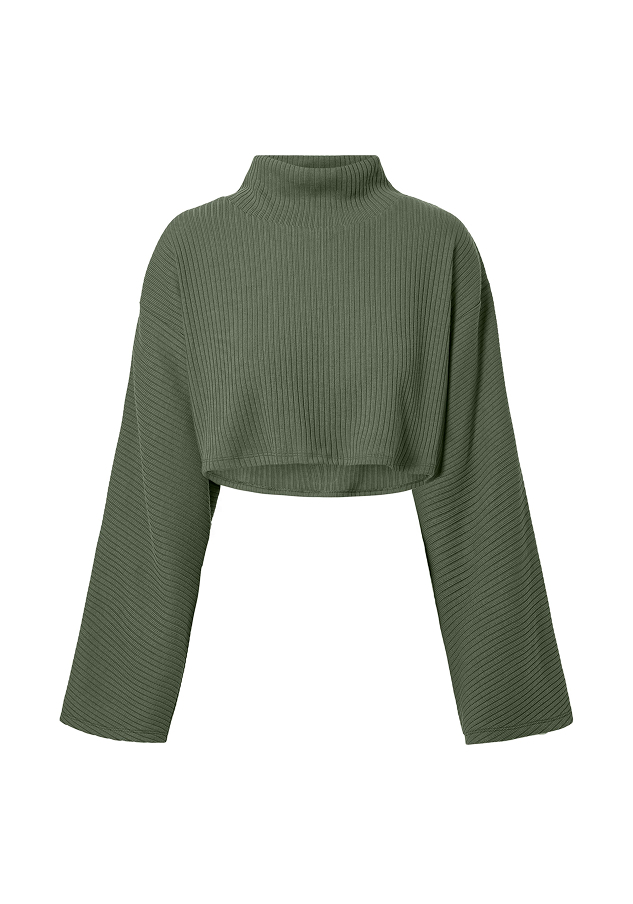 Ribbed Cropped Reset Long Sleeve