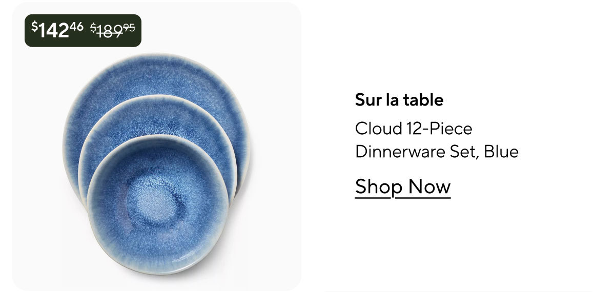 Sur la table Cloud 12-Piece Dinnerware Set