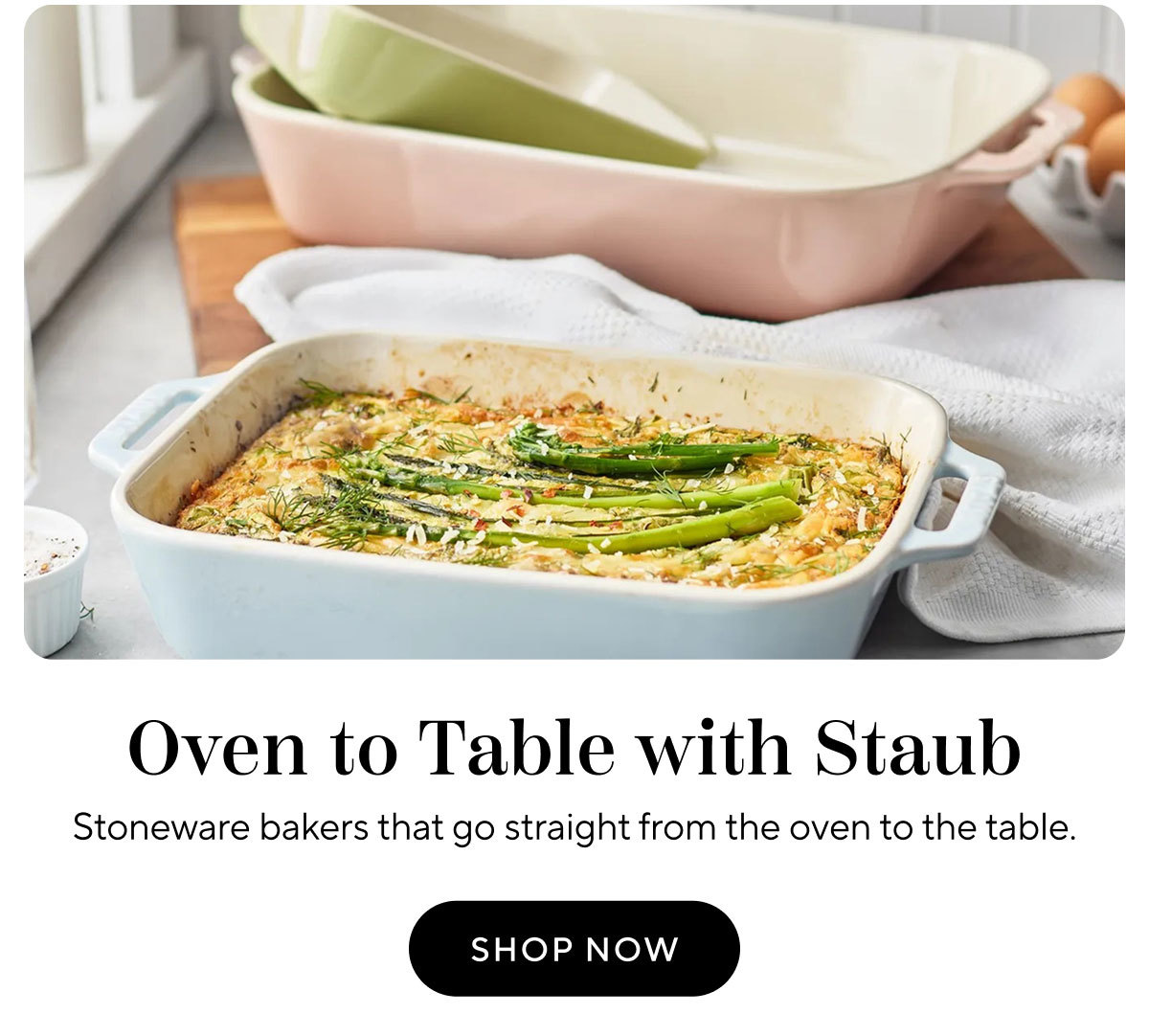 Oven To Table With Staub