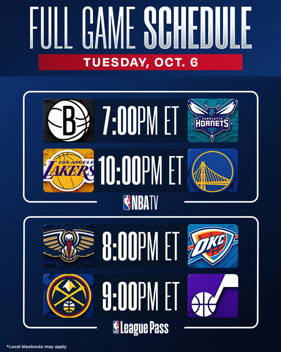 Tonight's Schedule