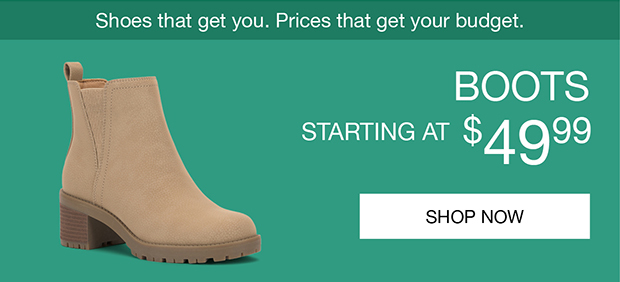 Boots Starting At $49.99 | Shop Now