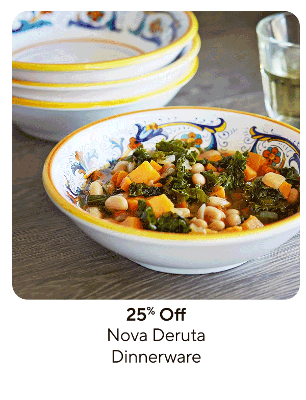 25% Off Nova Deruta Dinnerware Collection